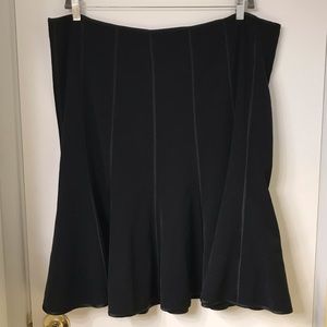 Lane Bryant mid length Black skirt Size 22